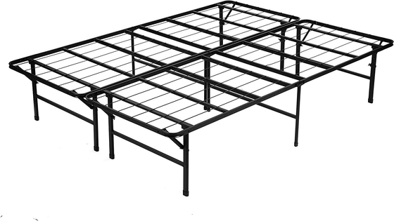 Convenient Metal Platform Double Folding Bed Frame for Full Size Bedroom and Hotel