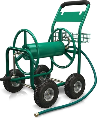Sturdy and Durable Wheeled Water Hose Reel Storage Cart Dimension L x W x H 60*102*42.5