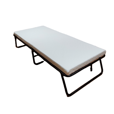 Portable 8cm Foam Super Single Folding Bed With Mattress for Outdoor Adventures