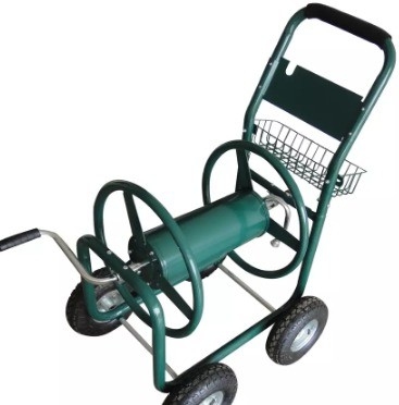 Four-wheel Outdoor Heavy Duty Garden Yard Planting Water Hose Reel Cart With Soft Hose