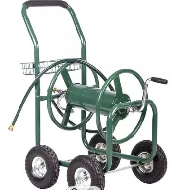 Portable Outdoor Heavy Duty Garden Yard Planting Water Hose Reel Cart With Soft Hose