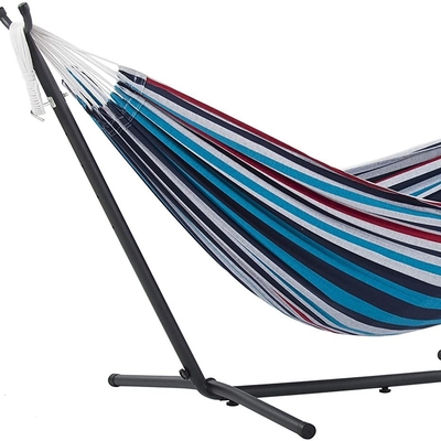 Outdoor Swing Bed Double Hammock Chair with Storage Carry Bag and Customized Color Stand
