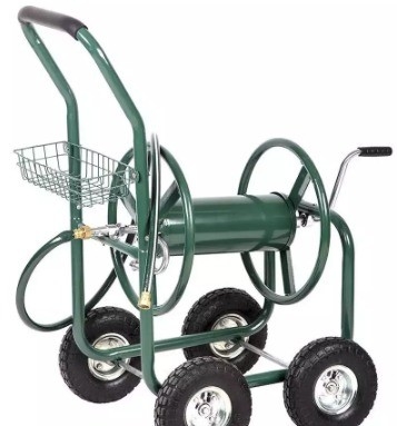 Qingdao Port Loading Metal Garden Water Hose Reel Cart for Easy Garden Maintenance