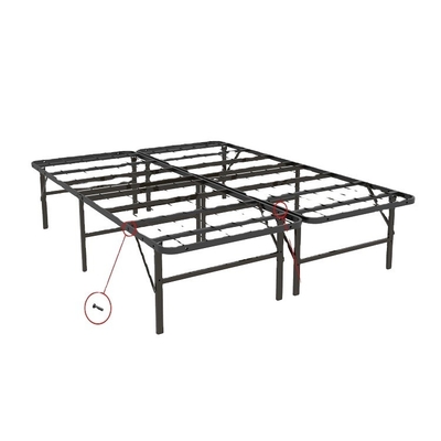 Coastal Design King Iron Frame Bed Simple Strong and Easy to Fold for a Luxurious Sleep