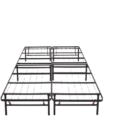 Coastal Design King Iron Frame Bed Simple Strong and Easy to Fold for a Luxurious Sleep