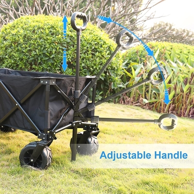 Portable Iron Folding Trolley Trailer for Outdoor Camping and Multi-purpose Tool Cart