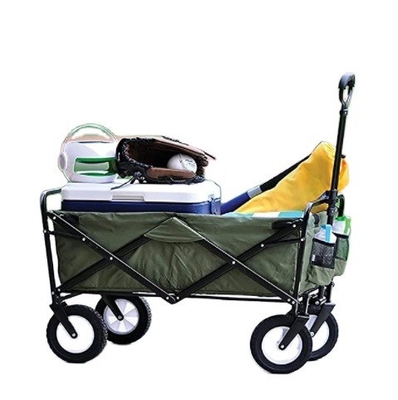 Portable Iron Folding Trolley Trailer for Outdoor Camping and Multi-purpose Tool Cart