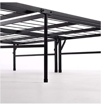 Modern Design Black Folding Metal Single Bed for Convenient and Space-Saving Furniture