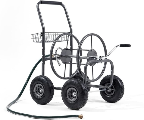Qingdao Port Outdoor Heavy Duty Garden Yard Planting Water Hose Reel Cart with Soft Hose