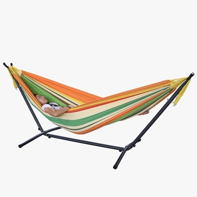 Outdoor Assembled Iron Hammock Stand with Customized Color and Qingdao Port Loading