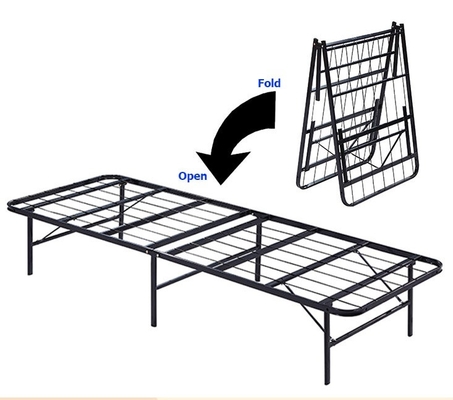 Living Room Furniture Single Metal Bed Frame with Foldable Functionality