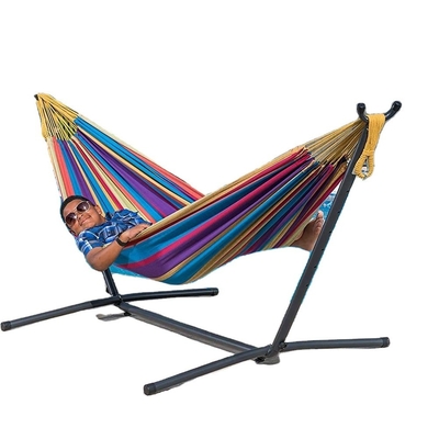 Modern Design Style Outdoor Indoor Canvas Hammock With Stand for Easy Collapsible