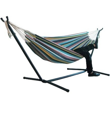 Modern Design Style Outdoor Indoor Canvas Hammock With Stand for Easy Collapsible