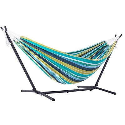 Modern Design Style Double Hammock With Stand Folding Stainless Steel 260KGS Capacity
