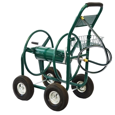Portable Heavy Duty Garden Lawn Water Hose Reel Storage Cart 19kg Capacity with Wheels