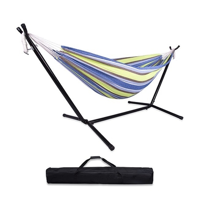 Outdoor Furniture Double Person Portable Metal Hammock With Stand Strong and Durable