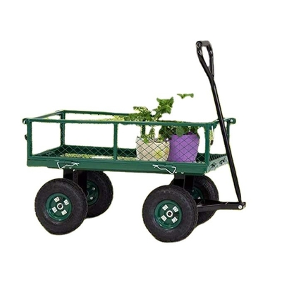Versatile Steel Mesh Garden Trolley Cart for All Your Gardening Tasks