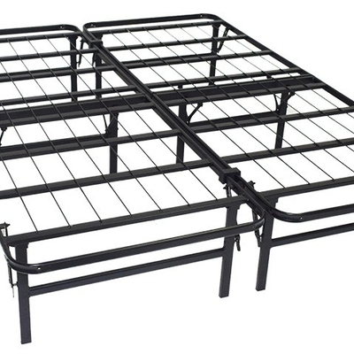 Customized Logo Heavy Duty Full Size Metal Mesh Frame Bed for School or Hotel Needs