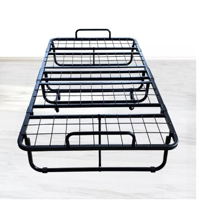 Home or Hotel Spare Bed with Mattress Portable Foldable Guest Cot Size Rollaway Bed