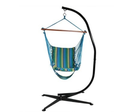 Outdoor Activity Portable Metal Black Hammock Chair Stand for Hanging Chairs