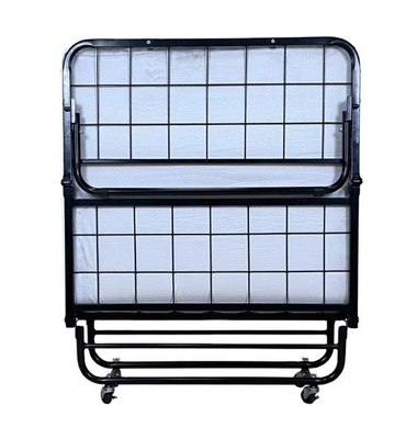 Mail Packing N Hotel Single Bed Mattress Metal Foundation Folding Bed Frame With Wheels