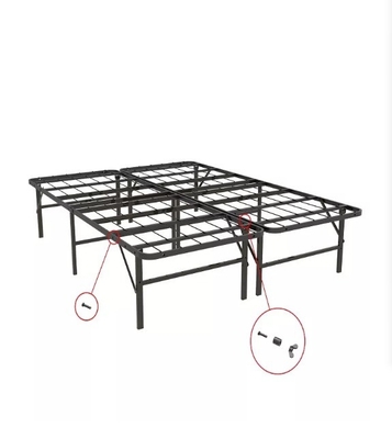OEM Accepted Queen-Size Metal Bed Frame with Foldable Design and Rollaway Mattress