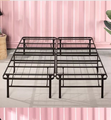 Modern Design Style Queen Metal Bed Frame Folding with KD Easy Assembling