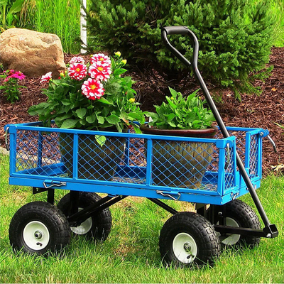 Qingdao Port Four-wheel Mesh Trolley Moving Carts with Dimension L x W x H of 86*46*85