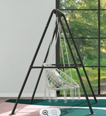 Customized Color A Shape Hanging Chair Hammock Stand for Versatile Outdoor and Indoor