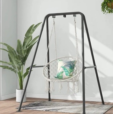 Customized Color A Shape Hanging Chair Hammock Stand for Versatile Outdoor and Indoor