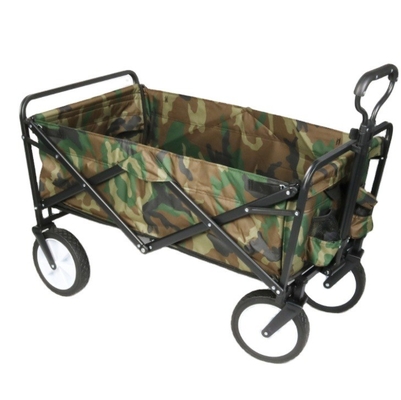 Versatile Four-wheel High Bearing Weight Folding Utility Wagon for Camping and Hiking