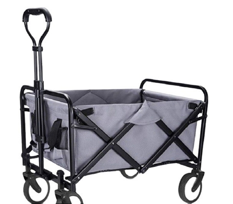 Versatile Four-wheel High Bearing Weight Folding Utility Wagon for Camping and Hiking