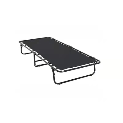 Sleep Master Folding Guest Bed Frame with Comfort Foam Mattress Convenient Oxford Style