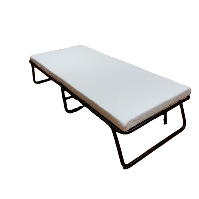 Sleep Master Folding Guest Bed Frame with Comfort Foam Mattress Convenient Oxford Style