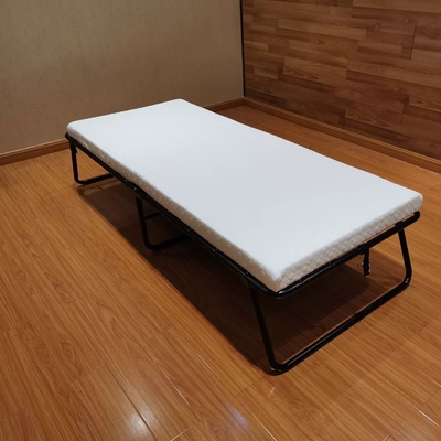 Black Sleep Master Folding Guest Bed Frame With Comfort Foam Mattress Customized Logo