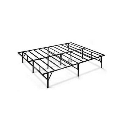 Easy Assembly Coastal Design Style Metal Frame Folding Queen Bed for Space Saving