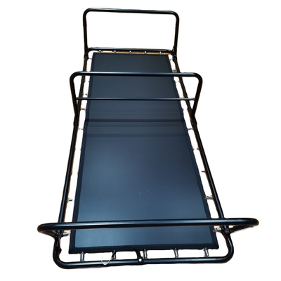 Folded Yes Black Sleep Master Folding Guest Oxford Bed Frame With Comfort Foam Mattress