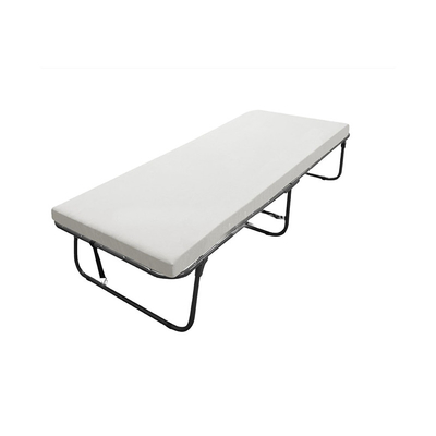 Foldable Guest Bed with Memory Foam Mattress and Portable Metal Frame Easy Storage Space