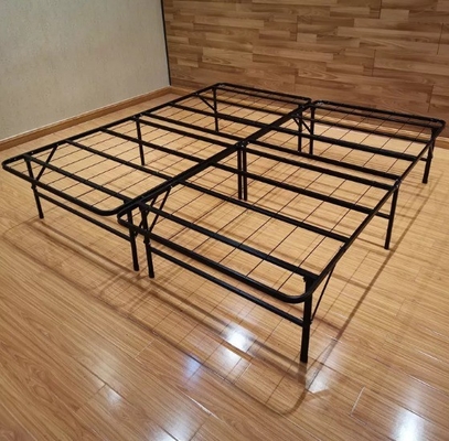 Mail Packing Y Black Steel Folding Bed Bases for Double Beds Hassle-Free Shipping