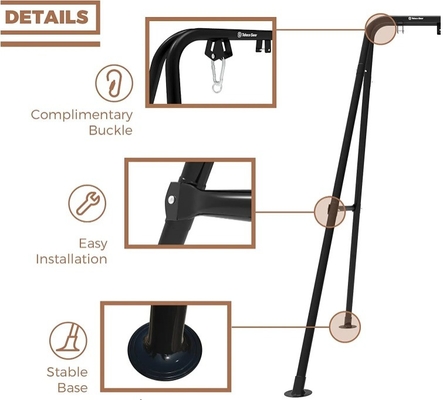 330lbs Capacity Heavy Duty Hammock Chair Stand Swing Stand for Indoor and Outdoor Garden Pool Park