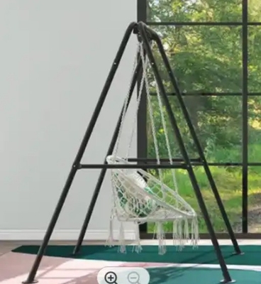 Indoor/Outdoor Hanging Chair Stand Only Stand with Foldable Design Hammock Stand