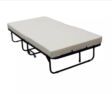 Mail Packing Y Black Metal Folding Bed Furniture for Single and Double Modern Style