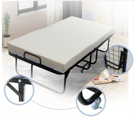 Convenient and Stylish Luxurious Diplomat Twin Metal Folding Bed With Memory Mattress