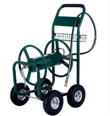 Qingdao Port Loading 19LBS Metal Garden Water Hose Reel Cart with Portable Water Pipe