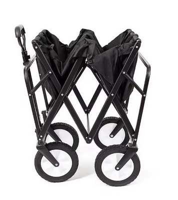 Outdoor Camping Collapsible Wagon Folding Utility Trolley Cart With Adjustable Handle