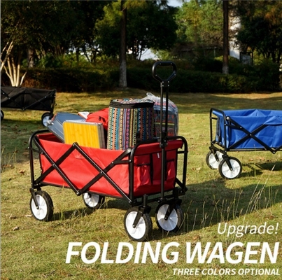 20LBS Heavy Duty All Terrain Utility Wagon with Egg Roll Table and Tailgate Four-wheel