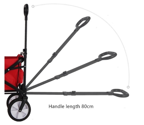 20LBS Heavy Duty All Terrain Utility Wagon with Egg Roll Table and Tailgate Four-wheel