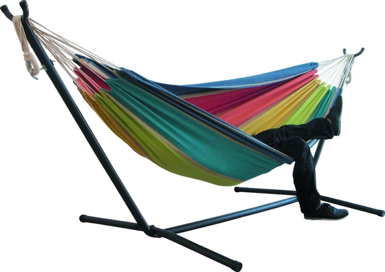 Adjustable Steel Stand Double Hammock for Modern Design Style Camping Bed