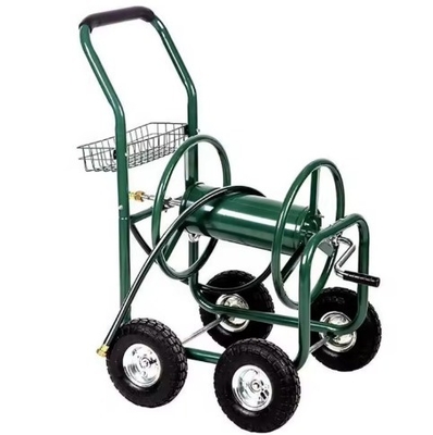 Outdoor Watering 4 Wheels Steel Garden Hose Reel Cart with 60*102*42.5 Dimensions