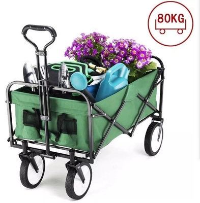 200kg Capacity Collapsible Utility Wagon for Tools and Four-wheel in Practical Design